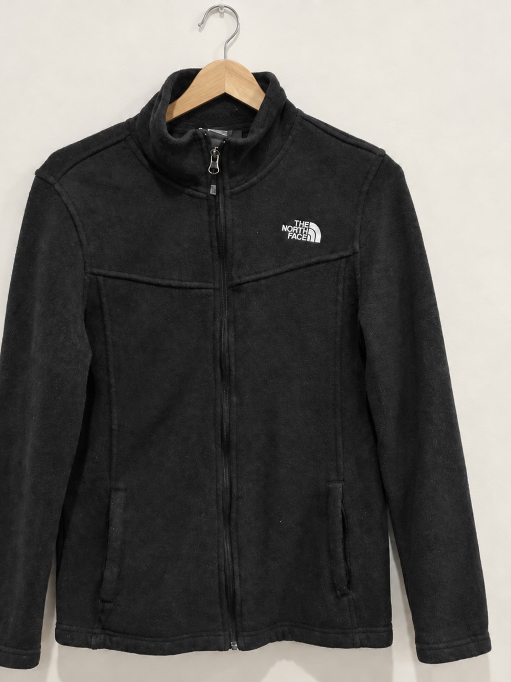 The North Face Maggy Full Zip Sweater Fleece Jacket Charcol Black Womens
